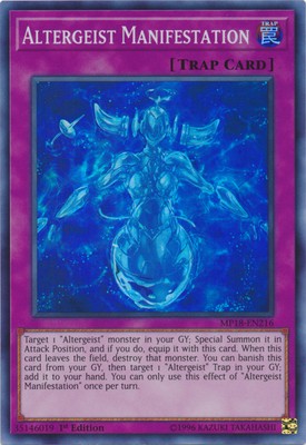 Altergeist Manifestation - MP18-EN216 - Super Rare - 1st Edition - Lightly Playe-image