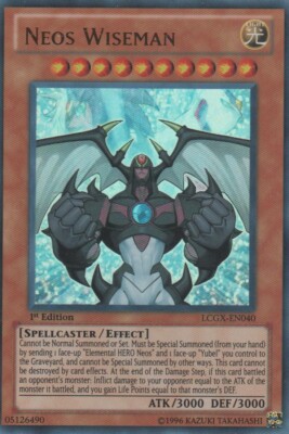 Neos Wiseman - LCGX-EN040 - Ultra Rare - 1st Edition Lightly Played - Yu-Gi-Oh-image