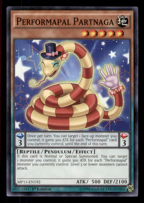 Yugioh Performapal Partnaga #MP15-EN192 2015 Mega-Tins Mega Pack LP-image