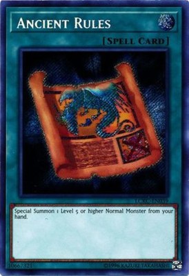 Yugioh! Ancient Rules - LCKC-EN039 - Secret Rare - Unlimited Edition Near Mint, -image