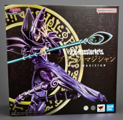 Bandai S.H.MonsterArts Yu-Gi-Oh! Dark Magician SHM Action Figure New In Hand-image