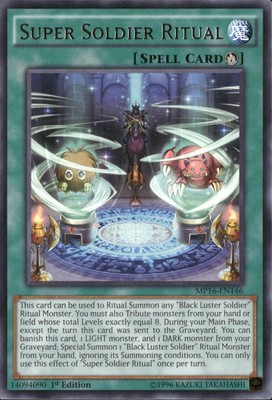Yu-Gi-Oh! Super Soldier Ritual MP16-EN146 Rare 1st Edition NM-image