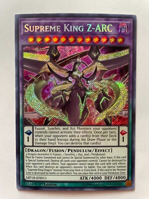 Yugioh Supreme King Z-ARC MP18-EN011 Secret Rare 1st Ed NM-image