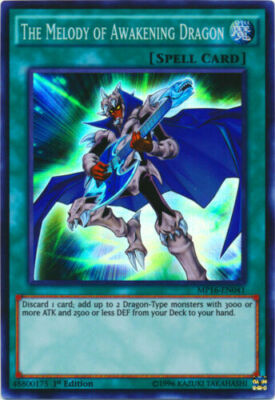 *** THE MELODY OF AWAKENING DRAGON *** SUPER RARE MP16-EN041 YUGIOH!-image