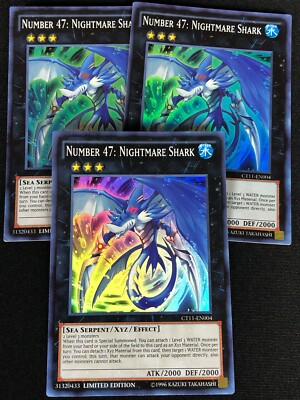 YUGIOH NUMBER 47 NIGHTMARE SHARK CT11-EN004 SUPER X3 (NM)-image