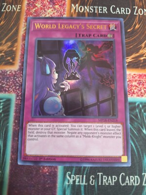 Yu-Gi-Oh! TCG World Legacy's Secret MP18-EN218 Ultra Rare 1st Edition Near Mint-image