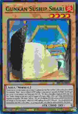GUNKAN SUSHIP SHARI MP22-EN127 1ST ED 2022 MEGA TIN YUGIOH (SUPER, NM)-image