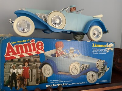 VINTAGE 1982 THE WORLD OF ORPHAN ANNIE TOY LIMOUSINE,  KNICKERBOCKER w/ BOX-image