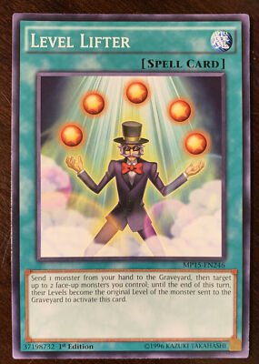 Level Lifter MP15-EN246 YuGiOh! Spell COMMON Mega Pack 2015 1st Edition NM x1-image