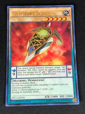 YUGIOH QLIPHORT SCOUT MP15-EN144 1ST ULTRA (NM)-image