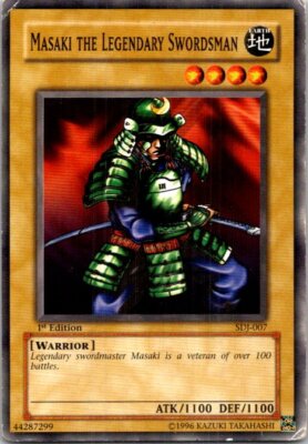 Masaki the Legendary Swordsman SDJ-007 1st Edition Yugioh Heavily played-image