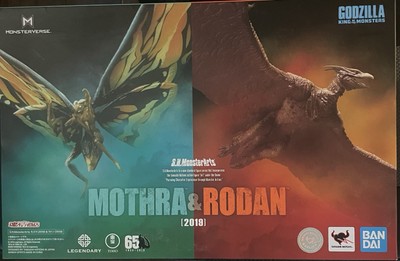 BANDAI S.H.MONSTERARTS GODZILLA: KING OF THE MONSTERS MOTHRA & RODAN 2019 NIB-image