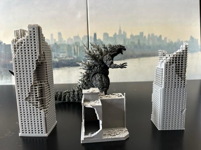 3 Destroyed Buildings For Neca, S.h Monsterarts, Hiya.-image