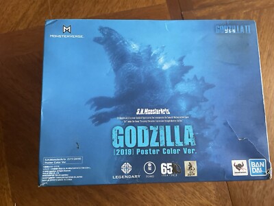 BANDAI S.H.MonsterArts Godzilla 2019 Poster Color Ver Limited Figure In Stock-image