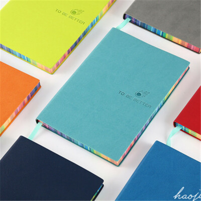 Creative Leather Colorful Journal Notebook Lined Paper Writing Diary Planner-image