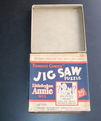 Famous Comics Jig Saw Puzzle, Little Orphan Annie No. 1- BOX ONLY-image