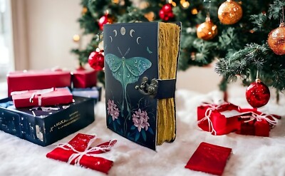 Book of Shadows Journal with Lock Clasp Vintage Handmade gifts-image