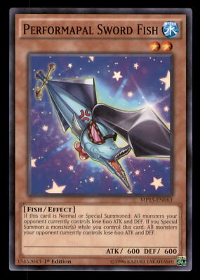 Yugioh Performapal Sword Fish #MP15-EN063 2015 Mega-Tins Mega Pack LP-image