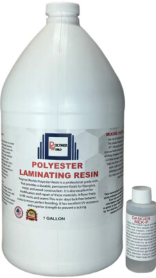 Polyester Resin 1 Gallon For Boats RVs Canoes Fiberglass Autos Surfboards-image