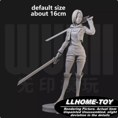 Anime Annie Leonhart Swords Resin 3D Print GK Figure DIY Model Unpainted-image