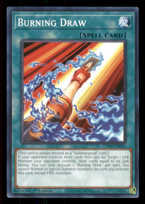 Yugioh Burning Draw #LD10-EN016 Legendary Duelists: Soulburning Volcano LP-image