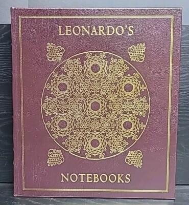 Leonardo’s Notebooks Easton Press 2005 ~ Leather ~ Leonardo Da Vinci ~ Excellent-image
