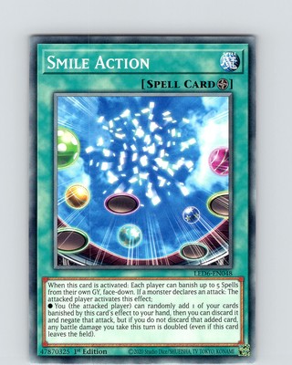 Yu-Gi-Oh TCG Smile Action LED6-EN048 1st Edition Common Card NM-image