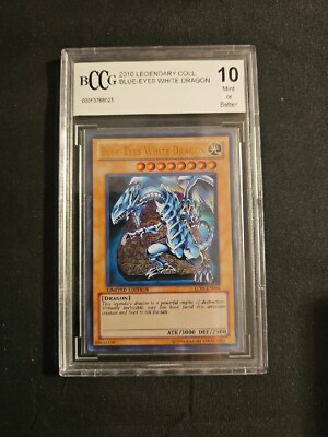 Yugioh Blue Eyes White Dragon 2010 Legendary Collection LC01-EN004 BCCG 10! -image