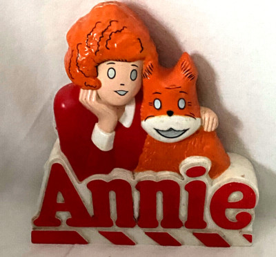 Vintage Little Orphan Annie & Dog Sandy Novelty Transistor AM Radio Toy 1981-image