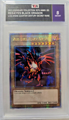 2023 Yugioh Graded 25th Anniversary Edition Secret Rare - Red-Eyes Black Dragon-image