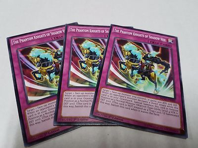 3x Yu-Gi-Oh 2015 Mega-Tin Pack  #MP15-EN181 The Phantom Knights of Shadow Veil-image