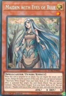 Yugioh! LP Maiden with Eyes of Blue - LCKC-EN012 - Secret Rare - 1st Edition Lig-image