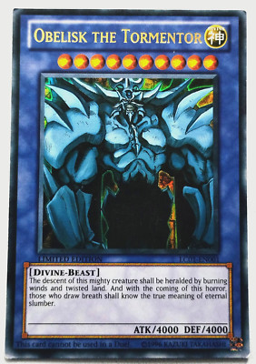 Yugioh Obelisk the Tormentor LC01-EN001 Ultra Rare Limited Near Mint-image