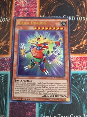 Yu-Gi-Oh! Block Dragon MP17-EN085 Ultra Rare 1st Edition Near Mint a1/-image