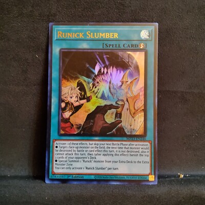 Runick Slumber MP23-EN246 25th Anniversary Tin: Dueling Heroes Mega Pack 1st...-image