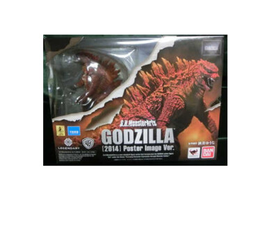 【With Bonus】Bandai S.H.MonsterArts godzilla 2014 Poster image ver. Figure Good-image