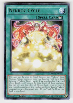 2015 Mega-Tins Mega Pack #MP15-EN231 Nekroz Cycle 1st Edition-image