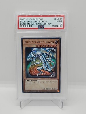 PSA 9 NM-Mint Blue-Eyes White Dragon LC01-EN004 Legendary Collection Limited Ed-image