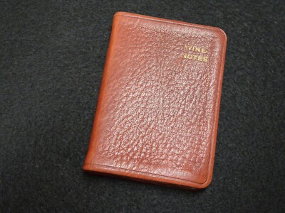 Crane WINE NOTES Red Leather Post Miniatures Notebook Varietal Type Region-image