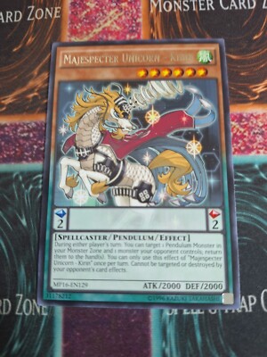 Yu-Gi-Oh! TCG Majespecter Unicorn - Kirin MP16-EN129 Rare 1st Edition Near Mint-image