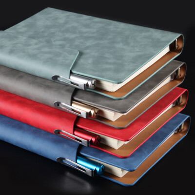 Refillable PU Leather Journal A5 Notebook Lined Paper Writing Diary 240 Pages-image