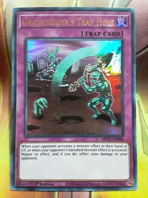 ( GRAVEDIGGER'S TRAP HOLE ) Ultra Rare - MP21-EN086 - 1st NM - Yu-Gi-Oh Mega Tin-image