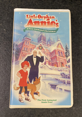 Little Orphan Annie’s A Very Animated Christmas VHS Clamshell Rare Vintage Tape-image
