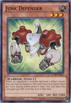 Junk Defender - LC5D-EN023 - Common - 1st Edition Near Mint Legendary Collection-image