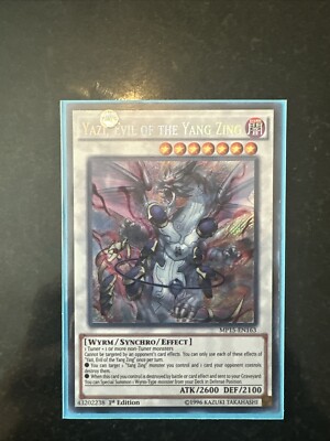 Yu-Gi-Oh! TCG Yazi, Evil of the Yang Zing 2018 Mega Tin Pack MP15-EN163 1st...-image