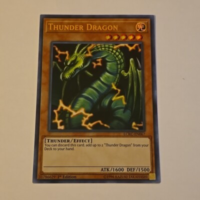 Yu-Gi-Oh! TCG Thunder Dragon Legendary Collection Kaiba LCKC-EN067 1st ED-image