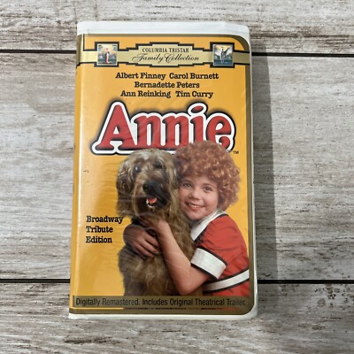 Annie (1982) VHS 1997 Columbia Tristar Broadway Tribute Edition Clamshell Case-image