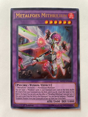 Yu-Gi-Oh! Metalfoes Mithrilium MP17-EN148 Ultra Rare 1st Ed Near Mint-image
