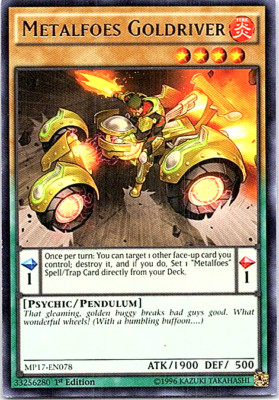 Metalfoes Goldriver MP17-EN078 Yu-Gi-Oh! Light Play 1st Edition-image