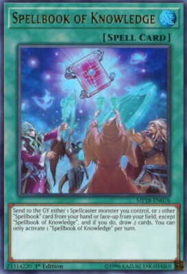 Yu-Gi-Oh! Spellbook of Knowledge 1st Ed. MP18-EN076 Ultra Rare NM/LP x1-image